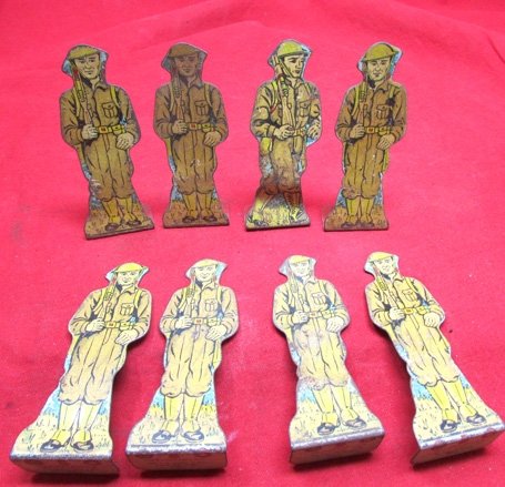 US 1930's Lot of Tin Marx Toy Soldiers, 31 Pieces — image 9