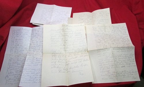 German WWII Feldpost Envelope & Letter Lot, Same Person, Luftwaffe HQ Trondheim Norway — image 4