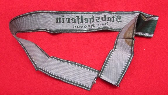 German WWII Heer Stabshelferin Cuff Title — image 3