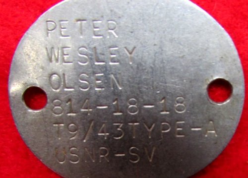 US WWII Navy Dogtag, D-Day Veteran, USS Quincy CA-71 — image 3