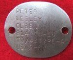 US WWII Navy Dogtag, D-Day Veteran, USS Quincy CA-71