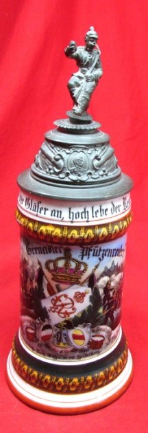 German Imperial Era, Regimental Beer Stein, 2nd Baden Grenadier Rgt, 1898-1900 — image 2