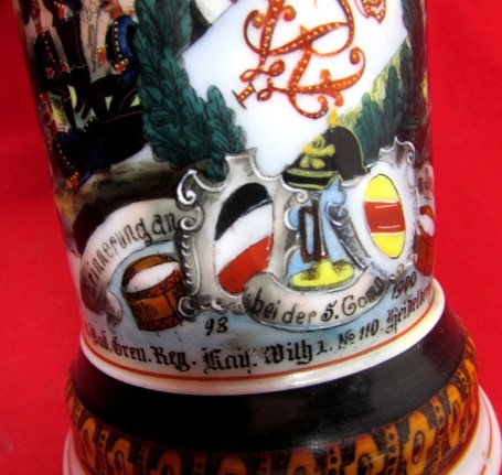 German Imperial Era, Regimental Beer Stein, 2nd Baden Grenadier Rgt, 1898-1900 — image 5