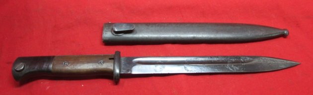 German WWII S84/98 Bayonet and Scabbard, Horster Mfg — image 6