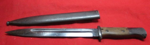 German WWII S84/98 Bayonet and Scabbard, Horster Mfg — image 8