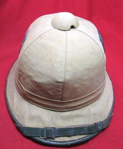 German WWII Heer 1941 Pattern Canvas Tropical Pith Helmet — image 4