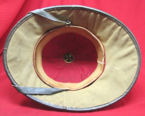 German WWII Heer 1941 Pattern Canvas Tropical Pith Helmet — image 5