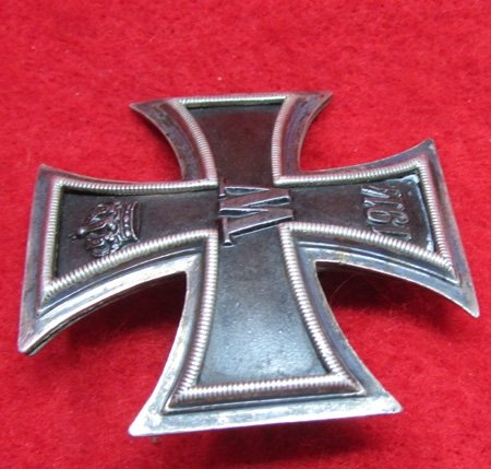 German WWI Vaulted Iron Cross 1st Class, 800 Silver — image 3