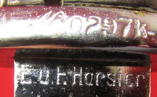 German WWII S84/98 Bayonet, Horster 39, Navy Issue Marked — image 5