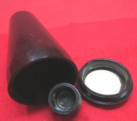 German WWII Bakelite Artillery Fuze Carrier, Brown Bakelite — image 4