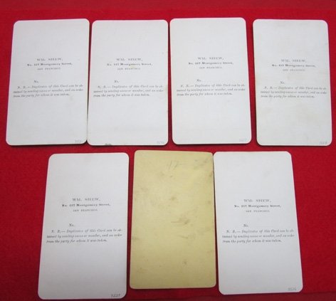 German Franco Prussian War Era CDV Lot, Seven Images, Wm Shew Publishing San Francisco — image 3