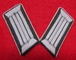 German WWII Heer Beamte Official Collar Tabs, Pair, Officer Grade