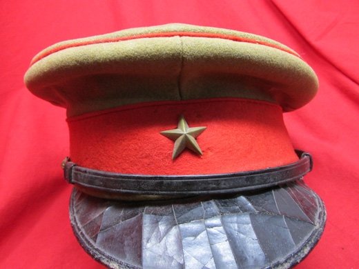 Japanese WWII Army Officers Visor Hat — image 3