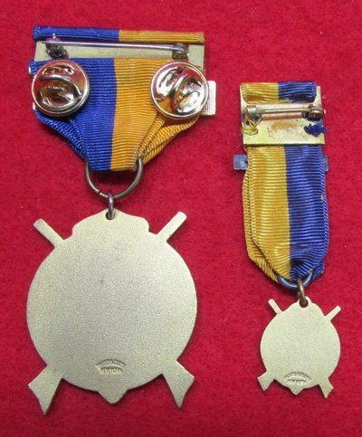 US Masonic Cold War Era Hero's of 76 Medal Set, Full Size & Miniature — image 5