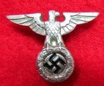 German WWII Early Political Nickel Finish Hat Eagle, SA/SS, RZM …