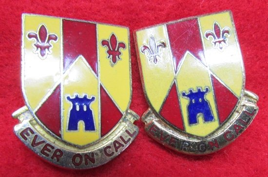 US WWII Era, Army Distinctive Unit Insignia, 115th Field Artillery, Dondero — image 2