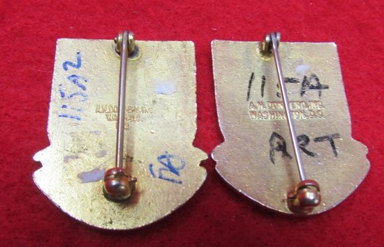 US WWII Era, Army Distinctive Unit Insignia, 115th Field Artillery, Dondero — image 3