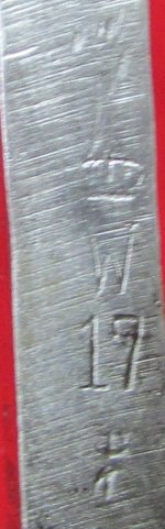 German WWI S84/98 Bayonet, Frog & Scabbard, Gottlieb Hammesfahr 1917 — image 5