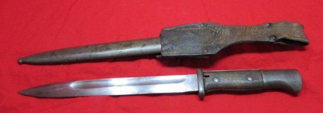 German WWI S84/98 Bayonet, Frog & Scabbard, Gottlieb Hammesfahr 1917 — image 7