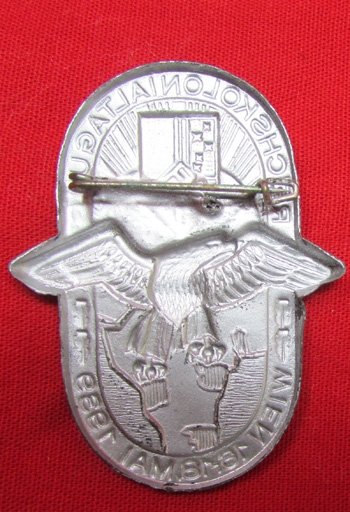 German WWII Tinnie, Reichs Kolonial Tag, Wien, 1939 — image 3