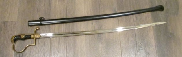German Reichsheer Era Cavalry Officer Lionhead Sword, Horster Mfg — image 6