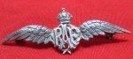 British WWII RAF Sweetheart Pilot's Badge, 925 Silver