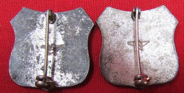 US WWII 62nd Coastal Artillery Bn Distinctive Unit Insignia, Pair, H&H Mfg. — image 3