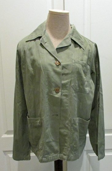 US WWII Woman's USMC P1941 HBT Utility Jacket — image 2