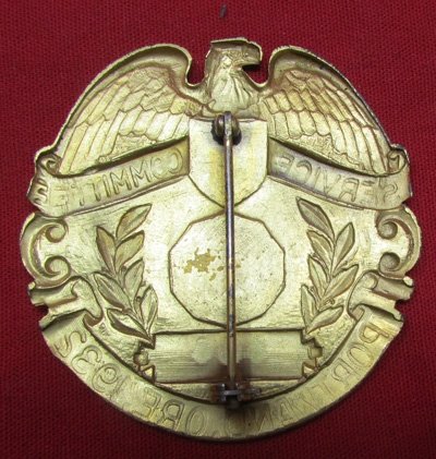 US Pre-WWII American Legion Service Committee Badge, Numbered — image 3