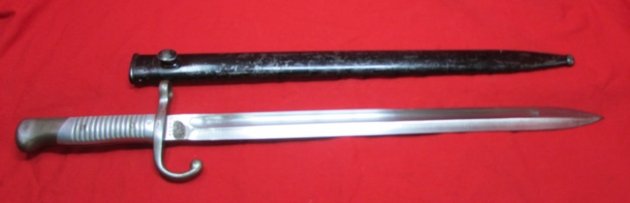 Argentine M1891 Mauser Bayonet, Aluminum Grip, Weyersberg Mfg, Non-Matching Numbers — image 4