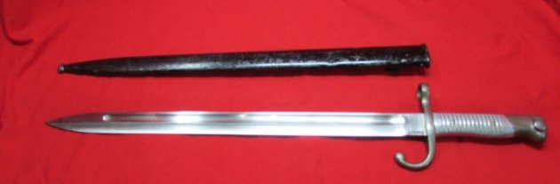 Argentine M1891 Mauser Bayonet, Aluminum Grip, Weyersberg Mfg, Non-Matching Numbers — image 6