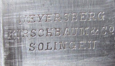 Argentine M1891 Mauser Bayonet, Aluminum Grip, Weyersberg Mfg, Non-Matching Numbers — image 7