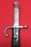 Argentine M1891 Mauser Bayonet, Aluminum Grip, Weyersberg Mfg, Non-Matching Numbers
