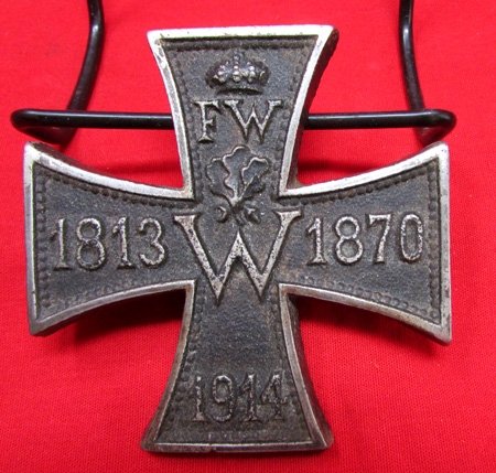 German WWI Iron Cross Patriotic Paperweight 1813, 1870, 1914 — image 2
