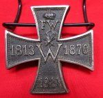 German WWI Iron Cross Patriotic Paperweight 1813, 1870, 1914