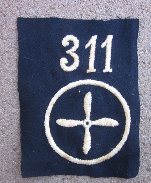 US WWI Aviation Mechanic SSI, 311th Squadron — image 2