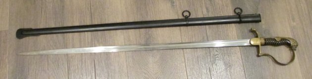 German Reichsheer Era, Artillery Officer Lionhead Sword, Alcoso Mfg — image 5