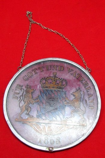 German 1808 Bavarian Hanging Window Plaque — image 2