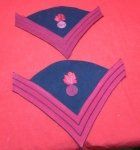 US IW-SAW Era Ordnance Sergeant Chevrons, Pair
