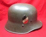 Austrian WWI Reissue, WWII Heer Double Decal Helmet & Liner