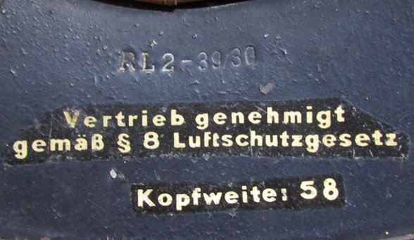 German WWII Luftschutz Gladiator Helmet, Liner and Chinstrap — image 6