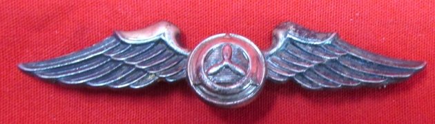 US WWII Eras Gemsco Civil Air Patrol Pilot Wings, Sterling And Gemsco Marked Reverse, Pinback — image 2