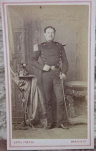 French 2nd Empire 1870 Era CDV, Lancer Officer