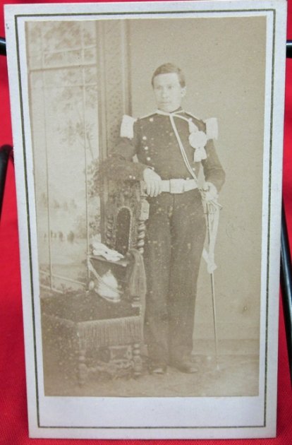 French 2nd Empire 1870 Era CDV, Lancer — image 2