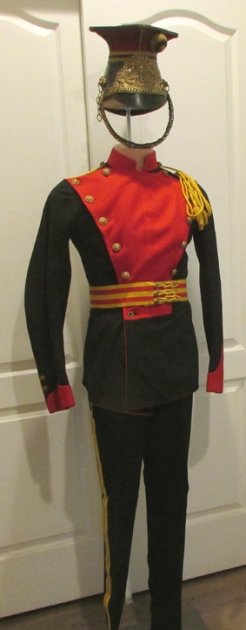 British WWI 12th Lancer Enlisted Coat, Trousers, Belt & Helmet — image 2