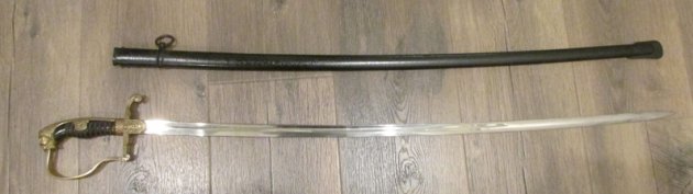 German WWII Army Officers Lion Head Sword, E. Pack 542 — image 5