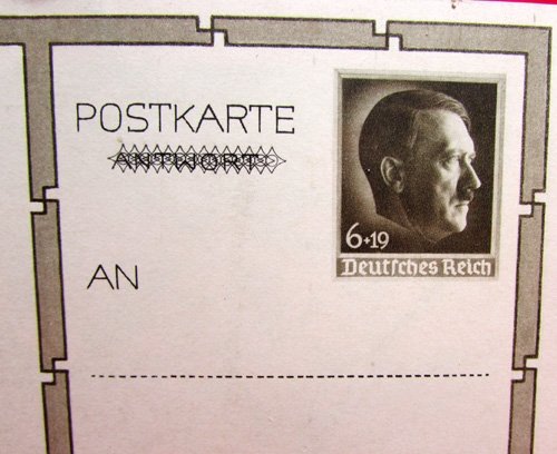 German WWII Hitler postcard with BDM Girls stamped reverse — image 4