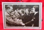 German WWII Hitler postcard with BDM Girls stamped reverse