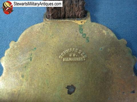  USPre WWI1908 War Maneuvers Watch Fob, Pine Plains NY — image 4