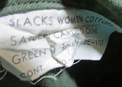  US Vietnam War Era Woman's  Army Fatigue Uniform Set — image 3